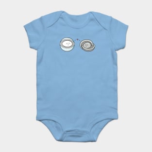 Cute Kawaii Timeless Mothership and Lifeboat Baby Bodysuit